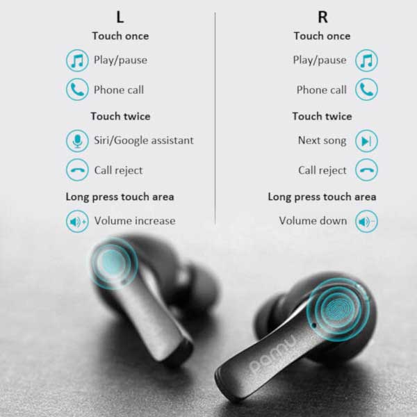 Padmate Wireless Earphones PaMu Slide Adopting QCC3020